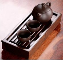 Ceramic 1pot 2cups 1tea tray Ruyao tea set chinese kung fu tea set purple clay teapot