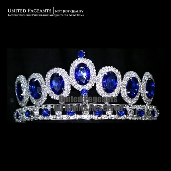 Cheap King Blue Princess Queen Crown Pageant Tiara Wholesale Crowns