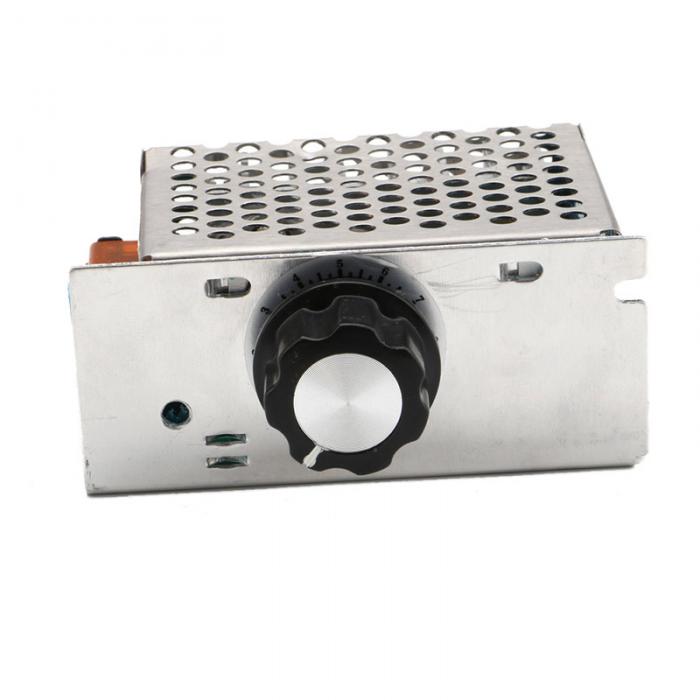 Professional Voltage Regulators 4000W 220V High Power SCR Speed Controller Electronic Voltage Regulator Governor Thermostat HR Professional Voltage Regulators 4000W 220V High Power SCR Speed Controller Electronic Voltage Regulator Governor Thermostat HR