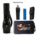 LED CREE XM L2 T6 Flashlight 6000Lumens Torch 5modes Light Zoomable Tactical Flashlight Lamp 1 18650