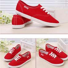 Hot Selling Decreased By 50% Women Casual Shoes Ladies Candy Color Flat Shoes With Non-slip Cow Muscle Multicolor Canvas Shoes