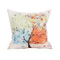 2016 New Arrival Comfortable Sofa Pillow Cover Tree Pattern Printed Home Decorative Cotton Linen Sofa Cushion