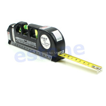 F98 hot-selling Level Laser Horizon Vertical Measure Tape Aligner Bubbles Ruler 8FT Multipurpose  free shipping