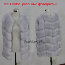New 2014 Winter Coat Women Fashion Import Overcoat Whole Peel Fox Fur Vest High-Grade Cappa Fur Coat Leisure Shitsuke Women Coat