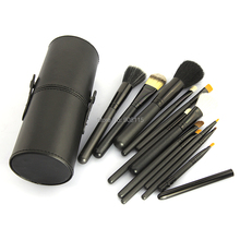 Make Up Brushes 12 PCS MakeUp Brush Cosmetic Set Eyeshadow wood Brush Blusher Tools with Holder