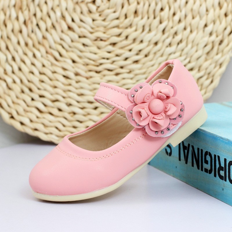 girl leather flower shoes (11)