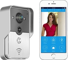 2015 Popular WiFi Wireless Video Door Phone intercom Doorbell Peehole Camera PIR IR Night Vision Alarm Android IOS Smart Home