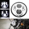 5 3 4 Chrome LED Projection Daymaker Headlight for Harley Sportster and Dyna
