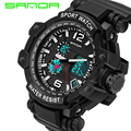 New Brand Men Outdoor Sport Watch LED Calender Dual Timezone Waterproof Digital Wristwatches Gift for Boys