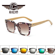 2016 mens women brand designer bamboo wood sunglasses polagized UV400 sun glasses retro round sport sunglass lunette de soleil