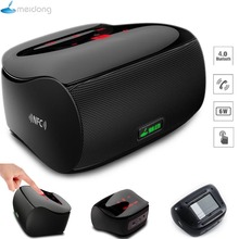 Meidong Mini Bluetooth Speaker Subwoofer Stereo Wireless Portable Speakers Touch Screen Amplifier for Phone Computer 3.5mm Mic