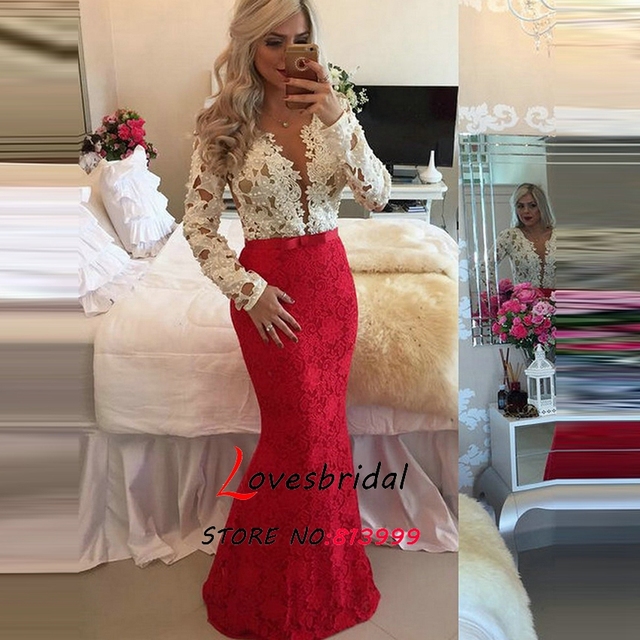 vestidos de noche 2016 rojos