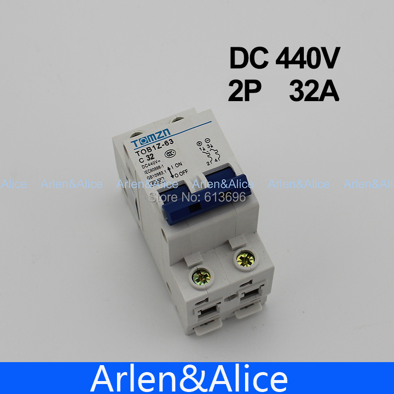 2P 32A DC 440V  Circuit breaker MCB for PV
