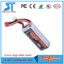 14.8v 2200mah 30c 4s1p Lipo Battery Drone Li-po Batteria