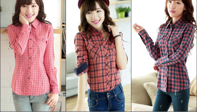 Plaid Shirt Female 0