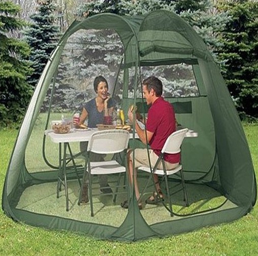 High quality 5-10person instant automatic beach tent double layer big gauze sun-shade/camping tent