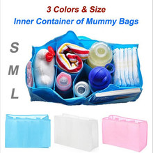 New Baby Diaper Nappy Changing Storage Bags Inner Containers,Maternity Handbag Multi Liners Lining Divider 3 Colors S M L Sizes