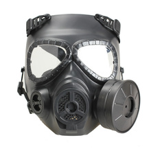 Funny Gas Mask Chemical Anti-Dust Paint Respirator Mask Glasses Gameplayer Black  US#V
