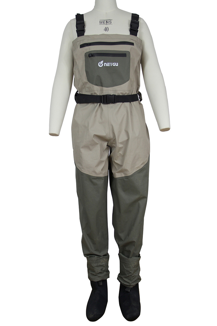 Pescawaderchestwaderwithneoprenesocksbreathablefishingwading