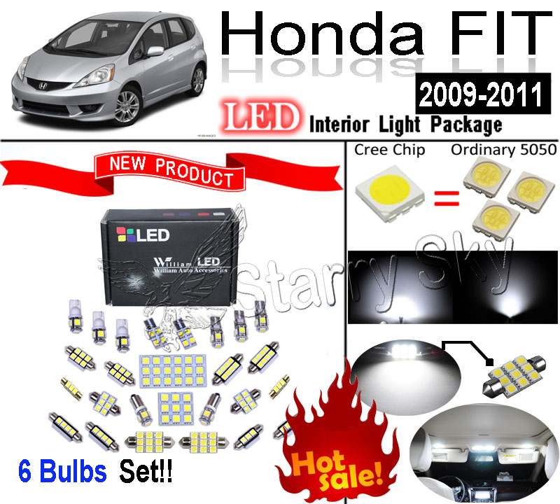 6 Blubs     SMD     Honda FIT 2009