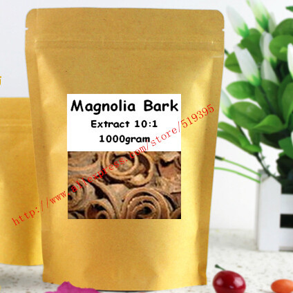 1000gram Magnolia Bark Extract 10:1 Powder  free shipping