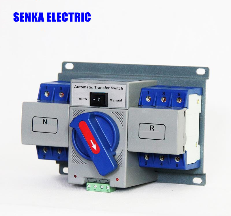 63A 3P AC 380V Automatic Transfer Switch MCB Type Intelligent Dual Power ATSin Circuit Breakers