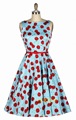 Hepburn wind 2016 Summer New High end Fashion Dress Elegant Temperament Printing Restoring ancient Ways Chiffon