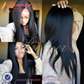 HOT Brazilian Virgin Hair Full Lace Human Hair Wigs 7A Grade Yaki Straight Glueless Lace Front