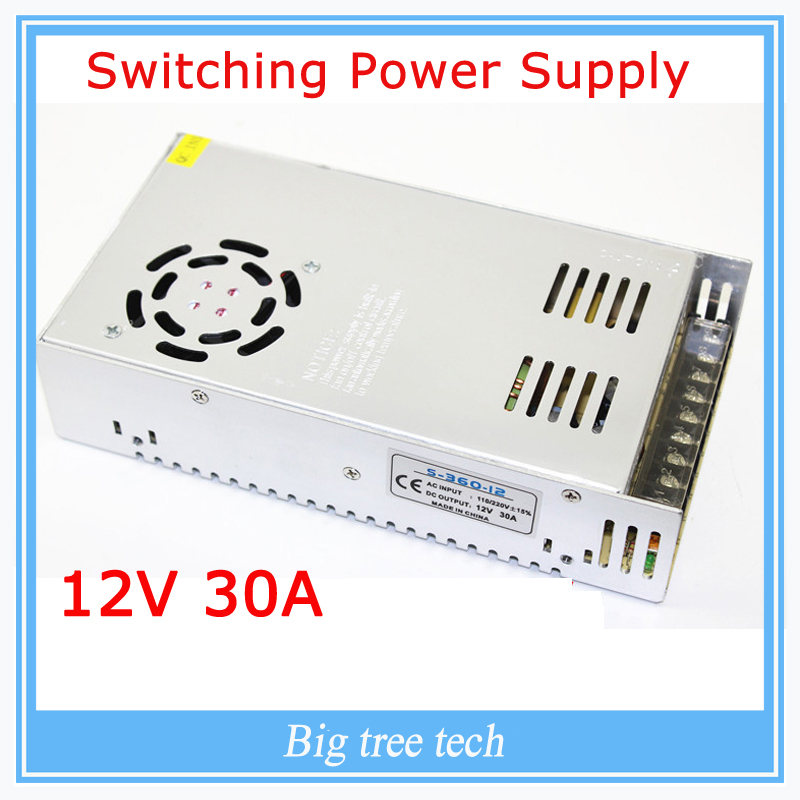12V 30A 360W switching power supply adapter led strip light transformer 12v for 3d printer part
