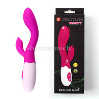 Pretty love CE FDA certificated dual vibrating motors waterproof deluxe sex toy silicone G spot vibrator