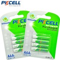 PKCELL 8Pcs 2card AAA Rechargeable Battery aaa Ni MH 850mAh 1 2V Low Self Discharge 3A