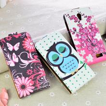 Printing cute pattern Leather Case cover For Lenovo A319 flip phone bags Magnetic flip cover 5 colors in stock