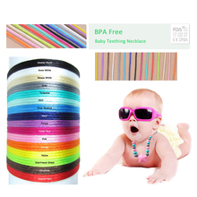 DIY Jewelry 50m/pcs Satin Cords For Silicone Teething Necklace DIY Accessary String Bracelet Silicone Necklace Cord Nylon