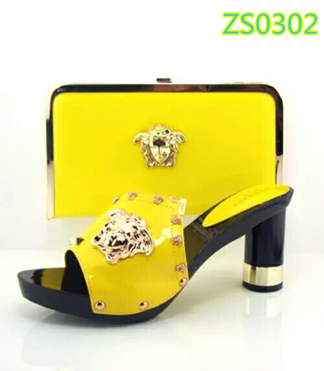 Fashion Italian Women Shoes With Matching Bag Set Yellow Shoes and Bag ...