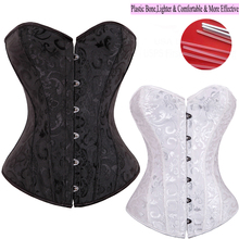 Hot Sale Sexy Women Embroidery Waist Trainer Gothic Corset Overbust Waist training corsets And Bustier top Plus Size Body Shaper
