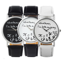 2015 estilo caliente de la venta lo que soy late de todos modos figura Irregular alta calidad mujeres reloj de moda del reloj del cuarzo Relogio