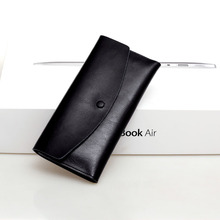 2015 fashion Ladies Women s long hasp Wallets Genuine Leather Purses Elegant Female handbag