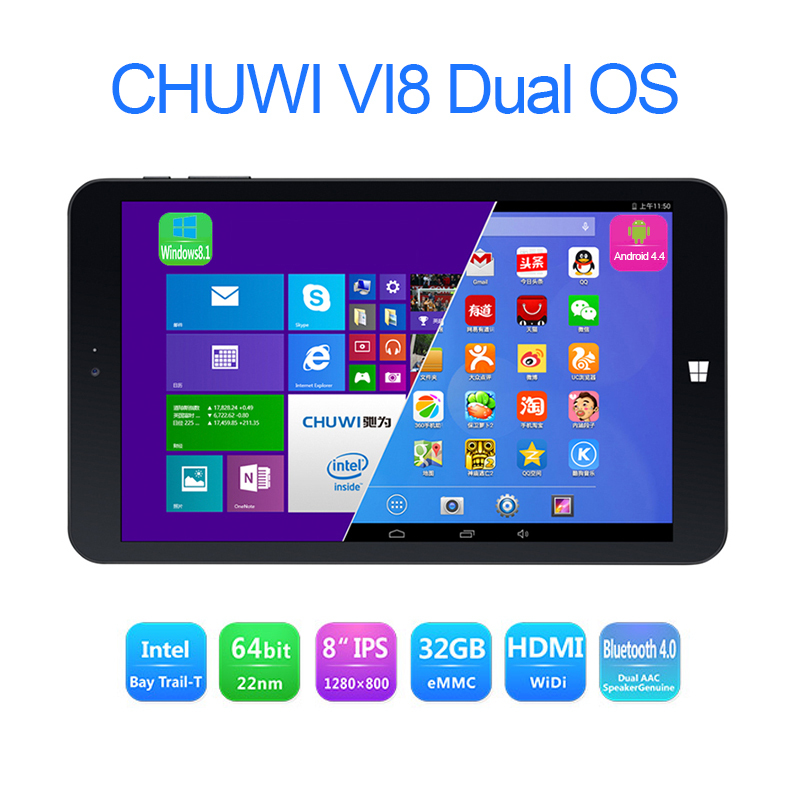 Chuwi vi8   2  32  8  ips intel z3735f  8.1 android 4.4 wifi bluetooth gps-hdmi   hi8  10 