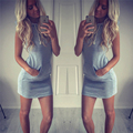 Sexy Women Boho Hooded Dress Bodycon Sleeveless Party Cocktail Mini Dress