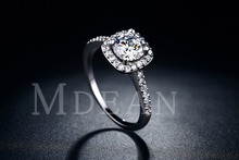 Engagement rings for women S925 White gold Filled wedding ring CZ diamond jewelry Trendy bague luxury