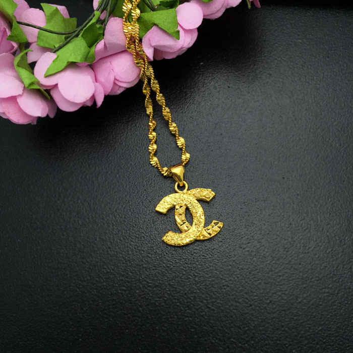 New necklace Wholesale Free shipping 24k gold necklace Fashion pendant necklace pendant fashion men s jewlery