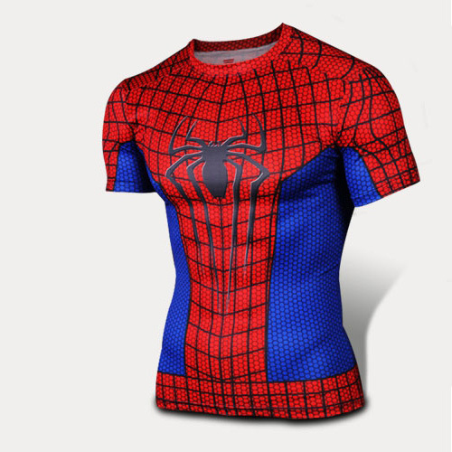 Red spider quick sell fast dry Breathable T-shirt sweat shirt sports tights manufacturers customized wholesale