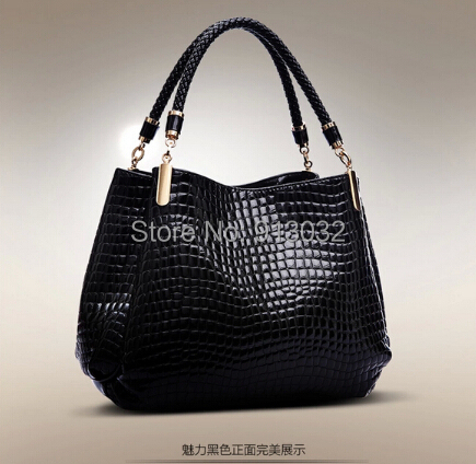 piece women handbag famous brand noble tote bags alligator pattern ...