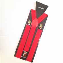 2.5cm width Men Women Unisex Clip-on Suspenders Elastic Y-Shape Adjustable Braces Tirantes Male Pants Jeans Braces Strap
