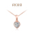 1PCS Free Shipping! Fashion Austrian Crystal Heart Necklace for Women Rose Gold Plated Gift Jewelry