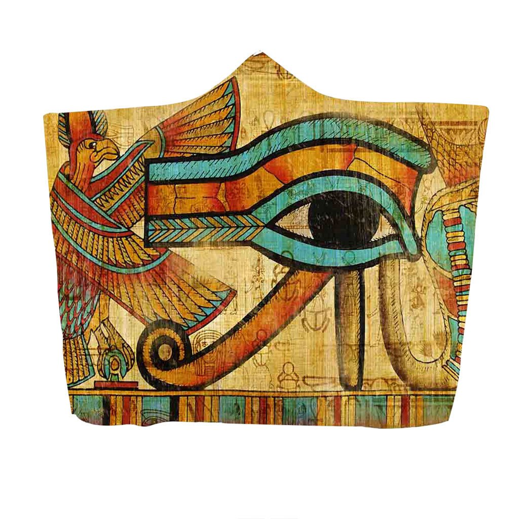 Creative Ancient Egyptian Pharaoh Printing Wearable Blanket Comfort