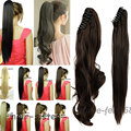 S noilite hair Jaw Long Ponytail Clip in pony tail Hair Extensions Claw on Ponytails Hairpiece