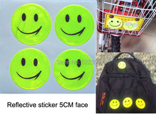 1 page(4 face), 8 designs, Reflective sticker smile face,motorcycle sticker,car sticker, 2 pages more 30%off