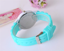 Women Fashion Brand Elegant Colorful Silicone Watch Ladies Girls Dress Quartz Watch Children Clock Saat Relojes