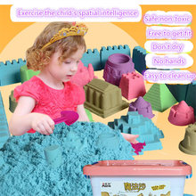 500g+6pcs / 8pcs mould tools dynamic amazing DIY educational toys a indoor play magic sand Mars 7 color space toys for children